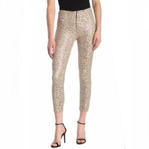 MOTHER NWT Faux Suede Leopard Print Ankle Pants 26
